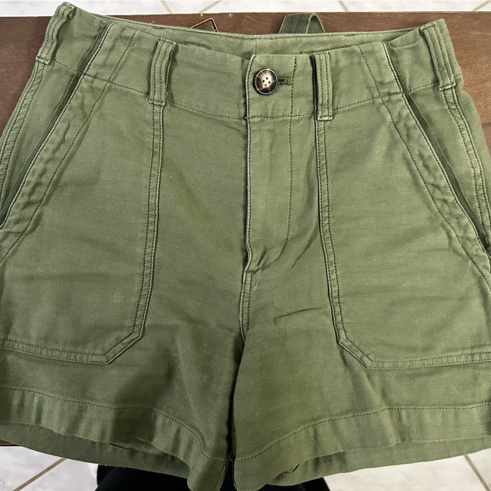 Faherty Olive Green Women's Cargo Shorts